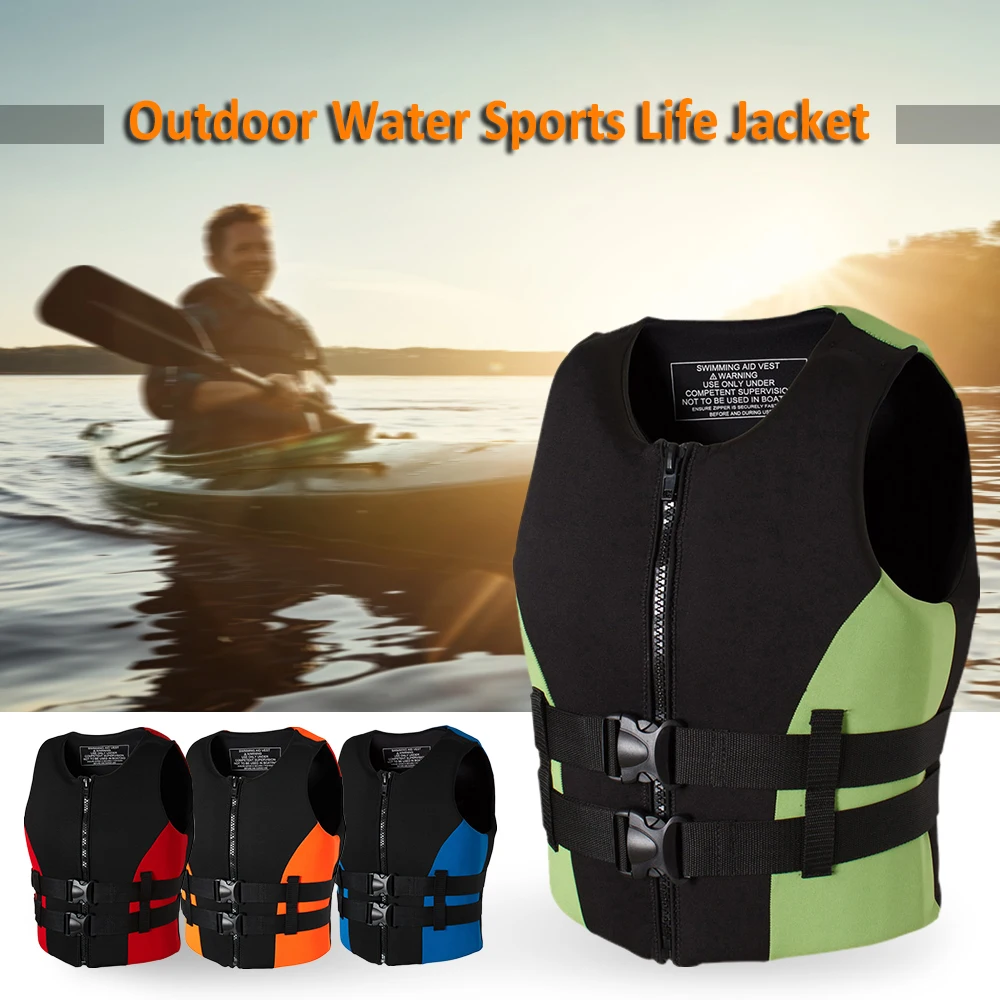 

Neoprene Fishing Life Jacket Watersports Kayaking Boating Drifting Safety Life Vest Fishing Jacket Fishing Vest