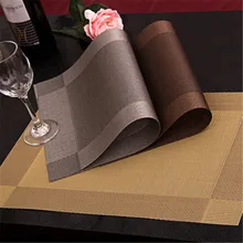 45*30 cm Esstisch Matte Pad Pastoralen PVC Tischset rutschfeste Matten Kaffee Tee Getränke Pads Küche werkzeuge Europa Stil 2016