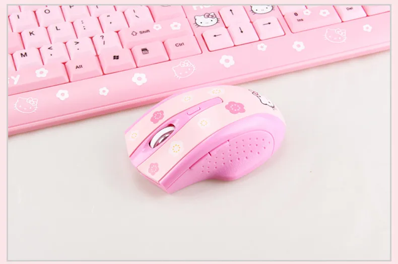 Компьютерная компьютерная мышь hello kitty KT Drahtlose Maus 2400 dpi Pro Spiel mouse Geschenk для девочек, подарок для геймера, перезаряжаемая беспроводная мышь