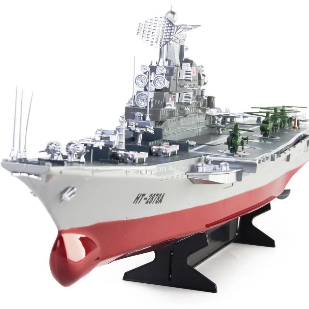 Free EMS Shipping 1:275 Scale Model Challenger Aircraft Carrier Radio Remote Control High Simulation Large RC Warship Toys