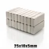 50pcs 25mm x 10mm x 5mmStrong magnets n35 25x10x5mm rare earth neodymium magnet free shipping 25*10*5mm ► Photo 1/6
