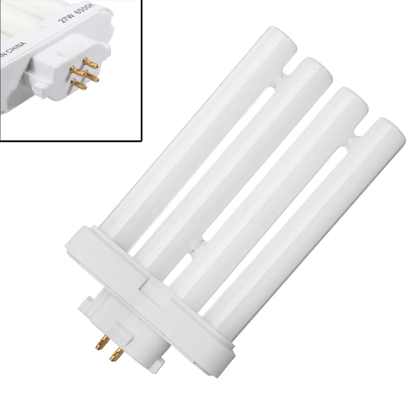 1x 27W FML27/65K Energy Saving Compact Fluorescent 4 Pin Quad Tube Light Bulb Lamp