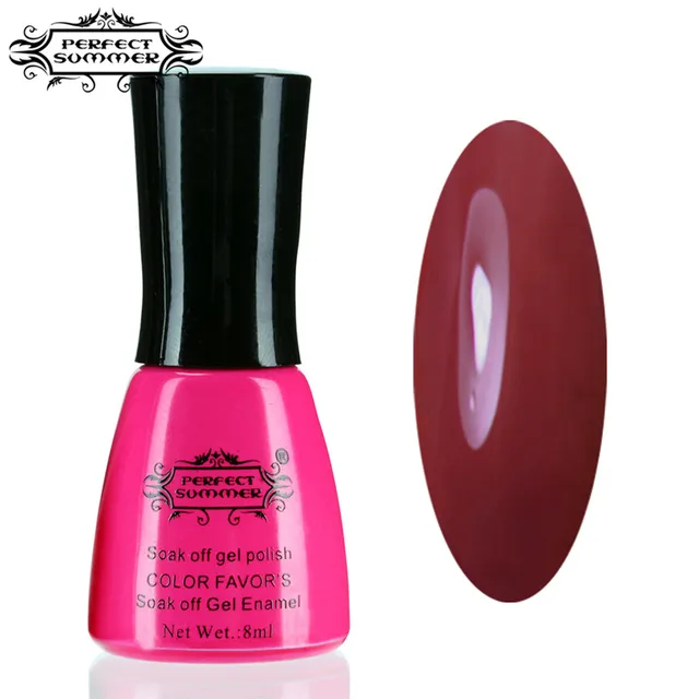 Aliexpress.com : Buy 1 pcs Gel Polish Perfect Summer Wine Red Series