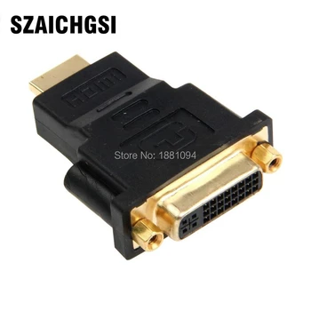 

SZAICHGSI Pocktet Gold-plated HDMI Male to DVI Female 24+5 Pin Adapter Converter Connector for HDTV DVD player wholesale 500pcs