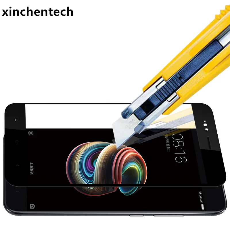 

Full Coverage For Xiaomi Mi A1/A2 Lite Case Tempered Glass 2.5D Film Screen Protector Cover For MiA1/MiA2/Mi 6X Fundas Coque
