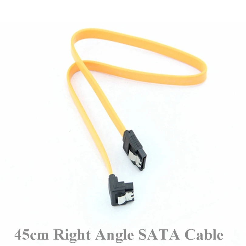 

45CM SATA 3.0 III SATA3 6Gb / s SSD Hard Drive Data Direct / Right Angle Cable Right Angle SATA Cable 1.5gb/s and 3gb/s S30