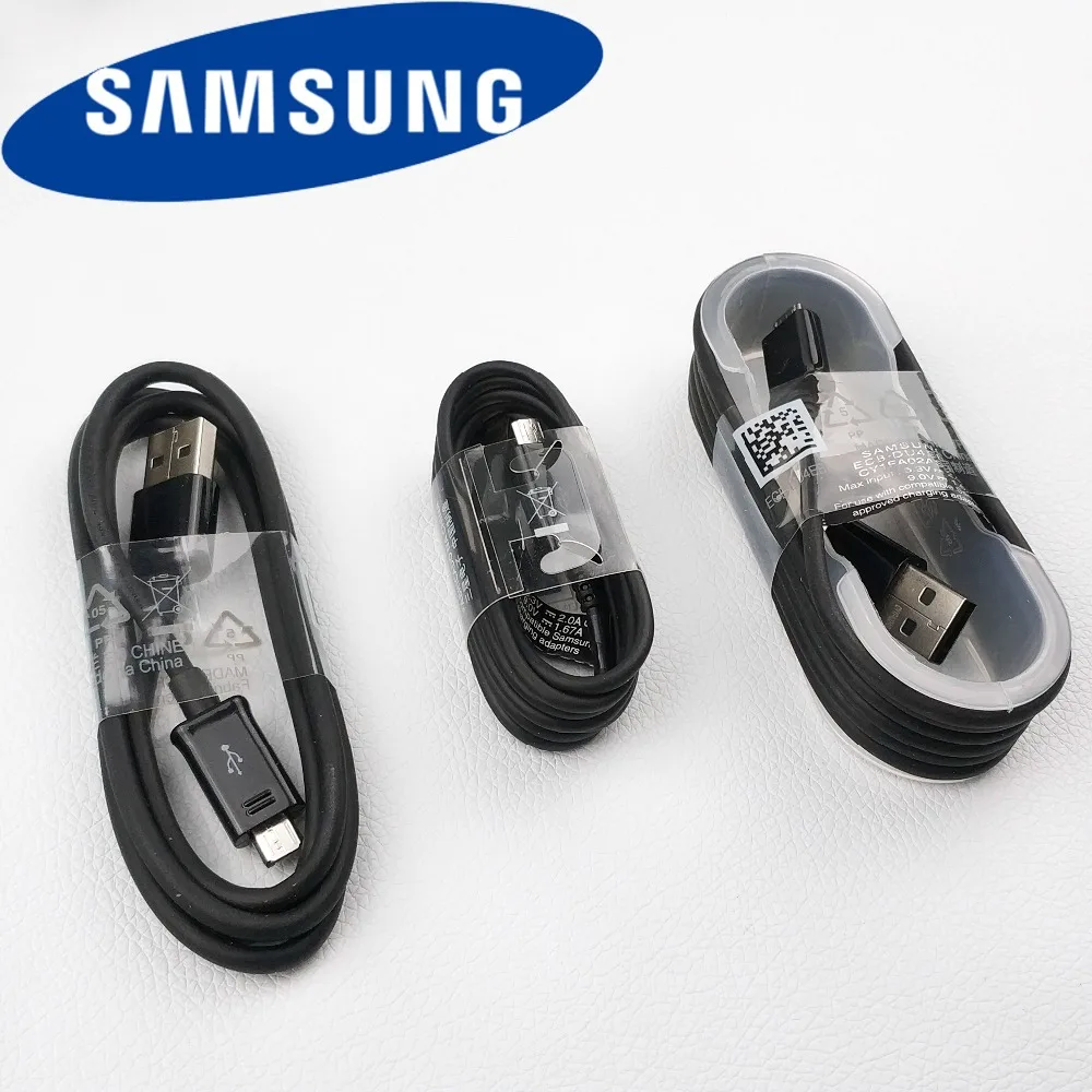 

original samsung galaxy a8 charger cable micro usb 2.1 fast black charge data sync line for galaxy a6 s6 s7 edge smartphone