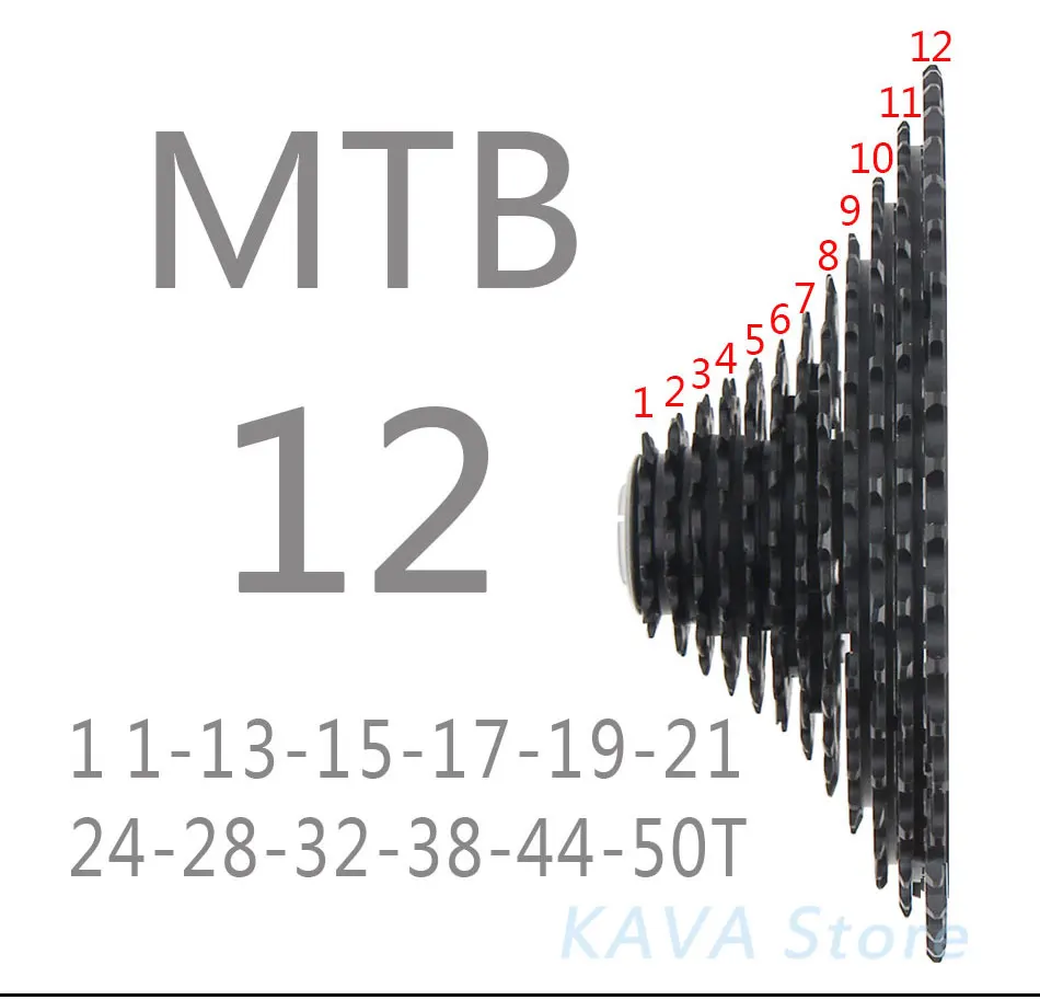 Солнце велосипед выбеге кассета 12 Скорость 11-50 т MTB Горный горный велосипед свободного хода 12 В различных 10 11 s Сверхлегкий только 399 г