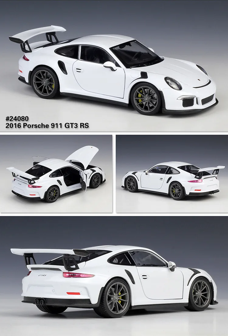 Welly литья под давлением 1:24 модель симулятора автомобиля сплав Porsche 911(997) GT3 RS спортивный автомобиль металлическая игрушка гоночный автомобиль для детей Коллекция подарков