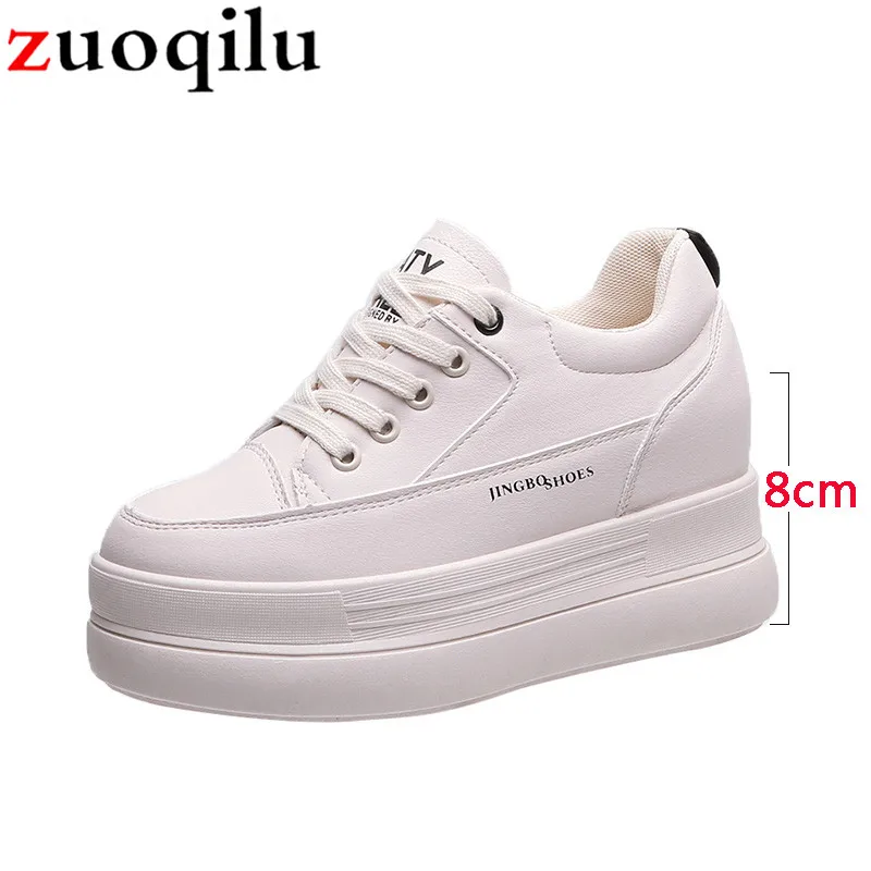 Autumn Platform Shoes Women Vulcanize Shoes White Flat Platforms Sneakers ladies wedges shoes for women Casual