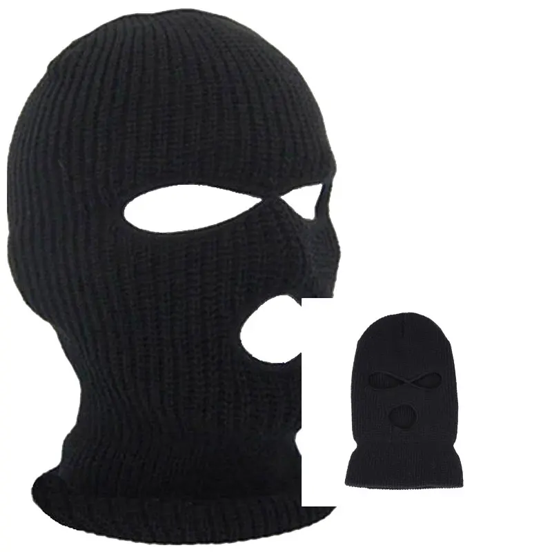 

Outdoor Balaclavas Full Face Cover Mask Robber Cool Knitted Beanies for Men Head Neck Balaclava Cycling Bike Caps WHSh