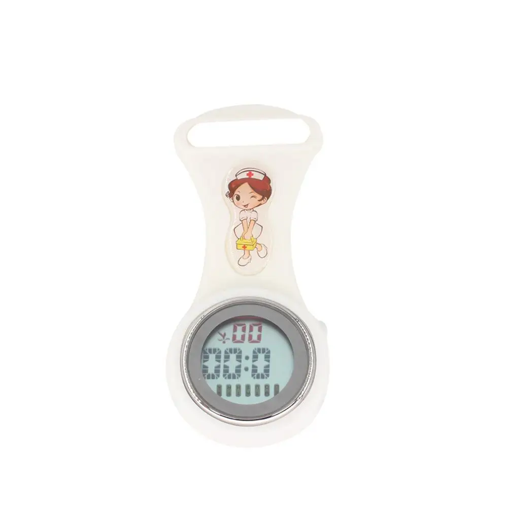 Fashion Top Brand Luxury Luminous Mini Digital Silicone Calendar Nurse Watch Doctor Pocket Medical Clock