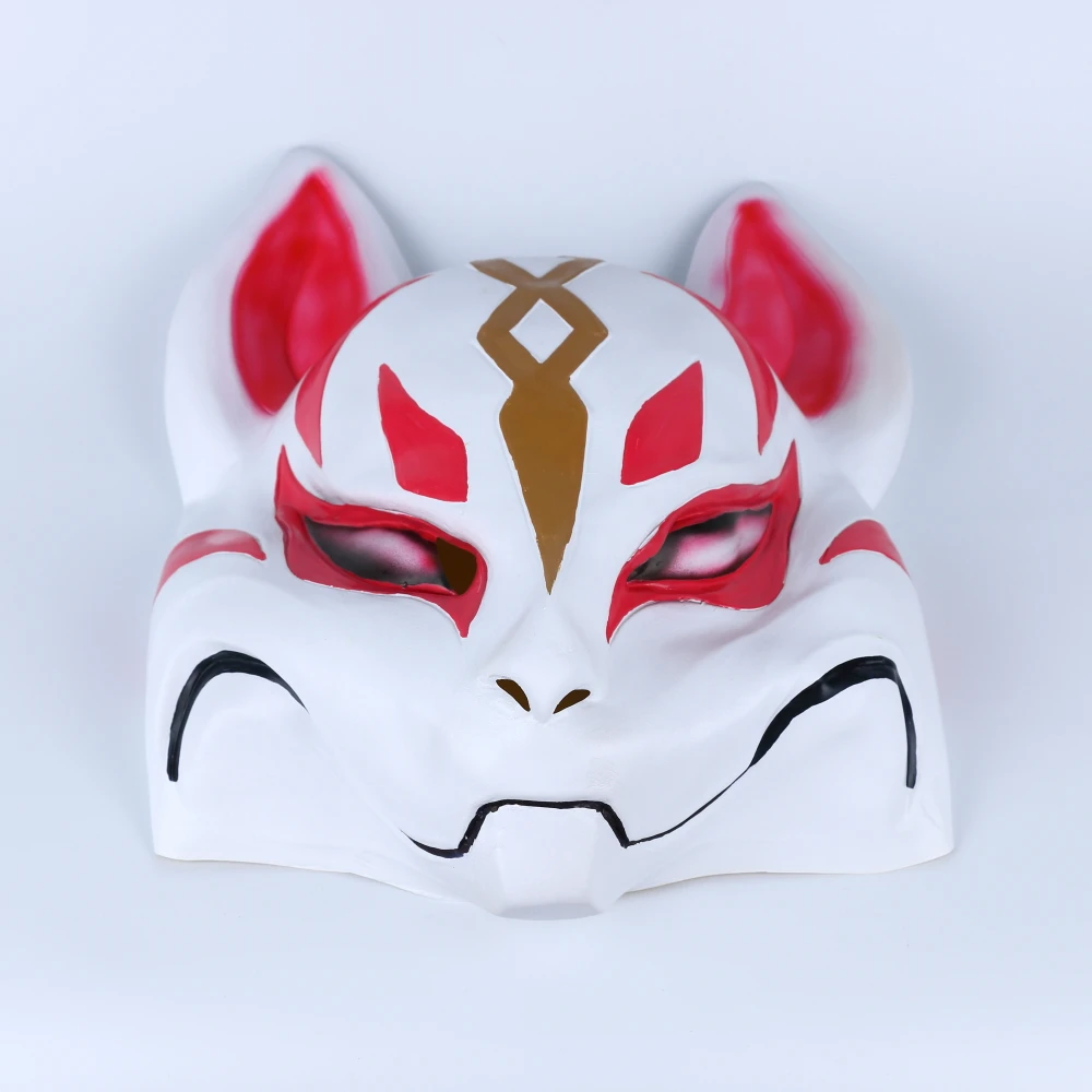 2018 Gioco Drift Cosplay Viso Maschera di Volpe kitsune Animale Testa Completa Per Adulti di Travestimento Unisex Casco Puntelli (11)
