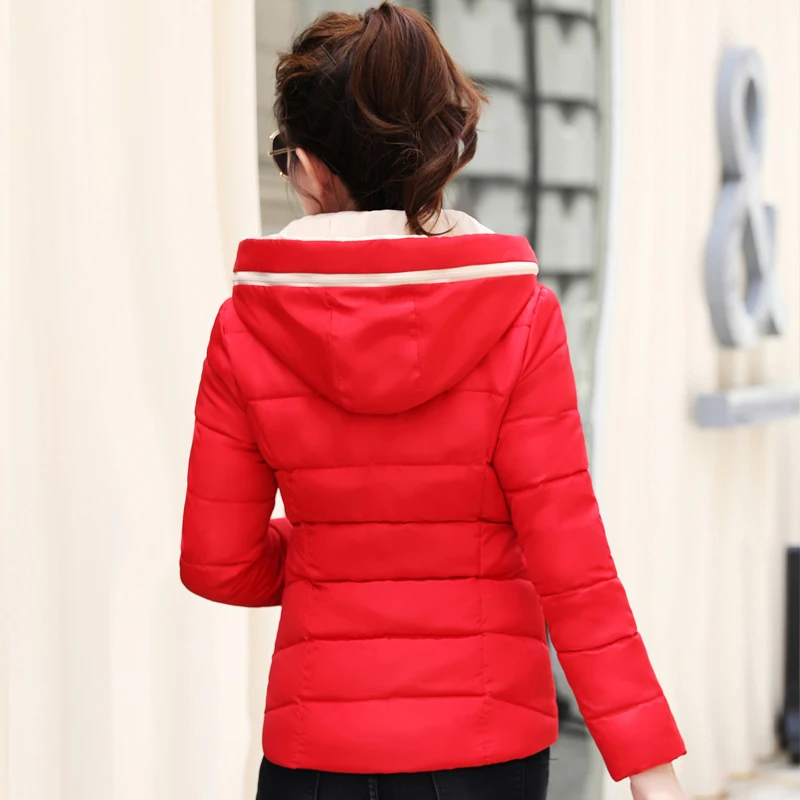 Hooded Outwear Womens Winter Jackets Slim Ladies Women Autumn Basic Jacket Short Casaco Feminino Inverno 2018 New Arrival
