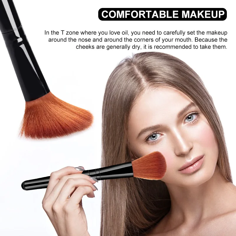 

Multifunction Facial Makeup Brush Major ABS Beauty Black Fashion Eyebrow Eyeshadow Brushes