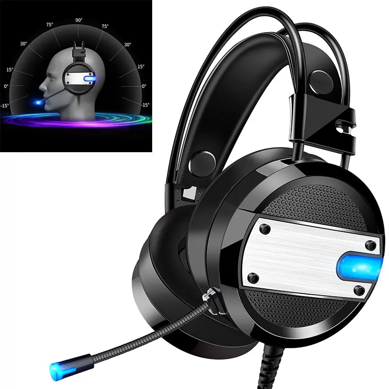 

HOT A10 Desktop Computer Laptop For Phone Headphones 7.1 Channel Esports Game With Wheat CF Cable With Microphone Bass Earphones
