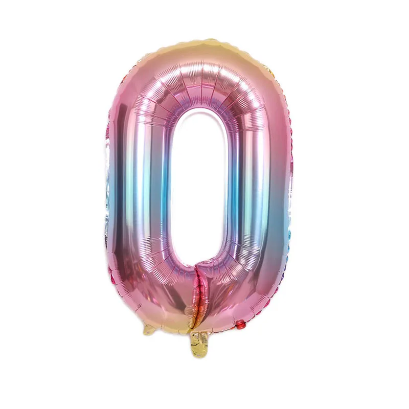 16 дюймов 0 1 2 3 4 Золотой/Серебряный номер фольги воздушный шарик на день рождения ребенка вечерние краски по номеру для украшения детского душа поставки Globo