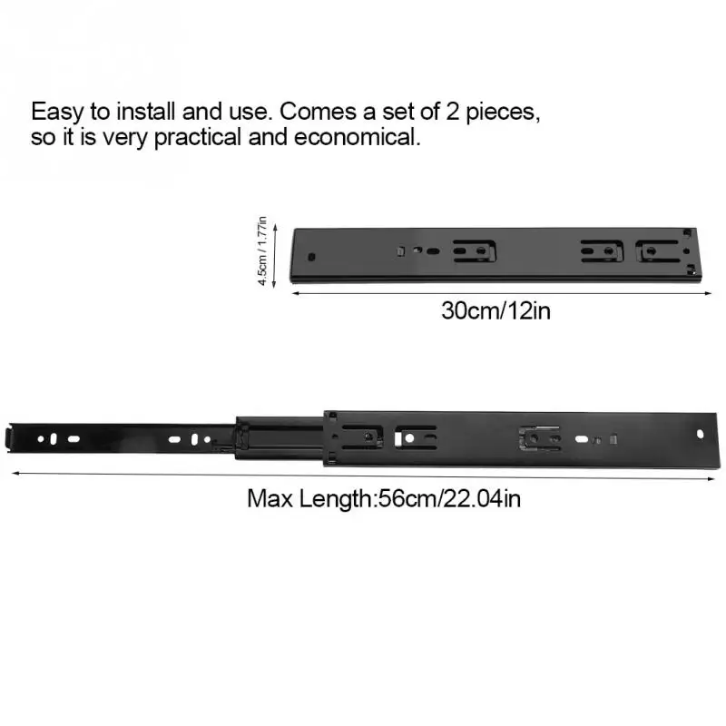 Damping Drawer Slides Guide Slide Full Extension Furniture