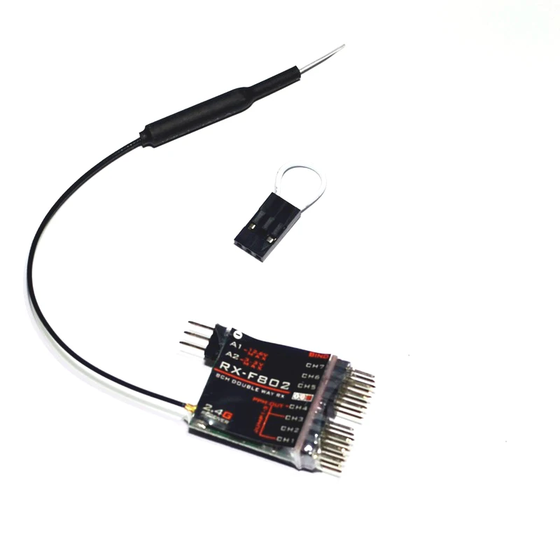 

RX-F802 8CH Receiver D8 mode telemetry compatible for FRSKY X9D X9D Plus XJT DJT DFT DHT Module