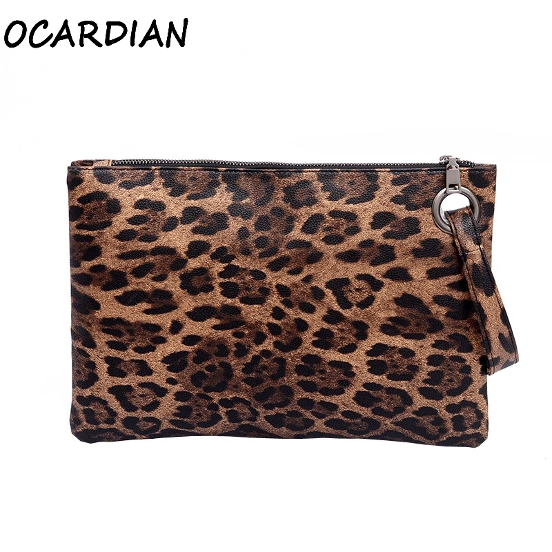 

OCARDIAN Handbags Women 2019 Runway Fashion Vintage Leopard Messenger Retro Shoulder Simple Crossbody Bag Leather Dropship A23