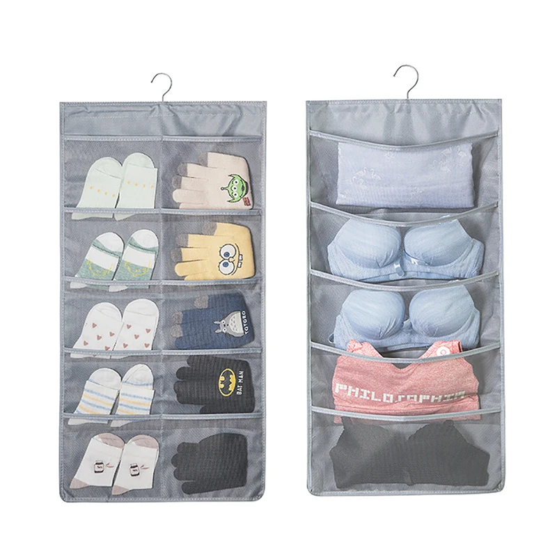 

2019 New Organiser Storage Underwear 15 Pockets Storing All Kinds of Small Clothes Household Rack Hanging Hooks Multiple Colour