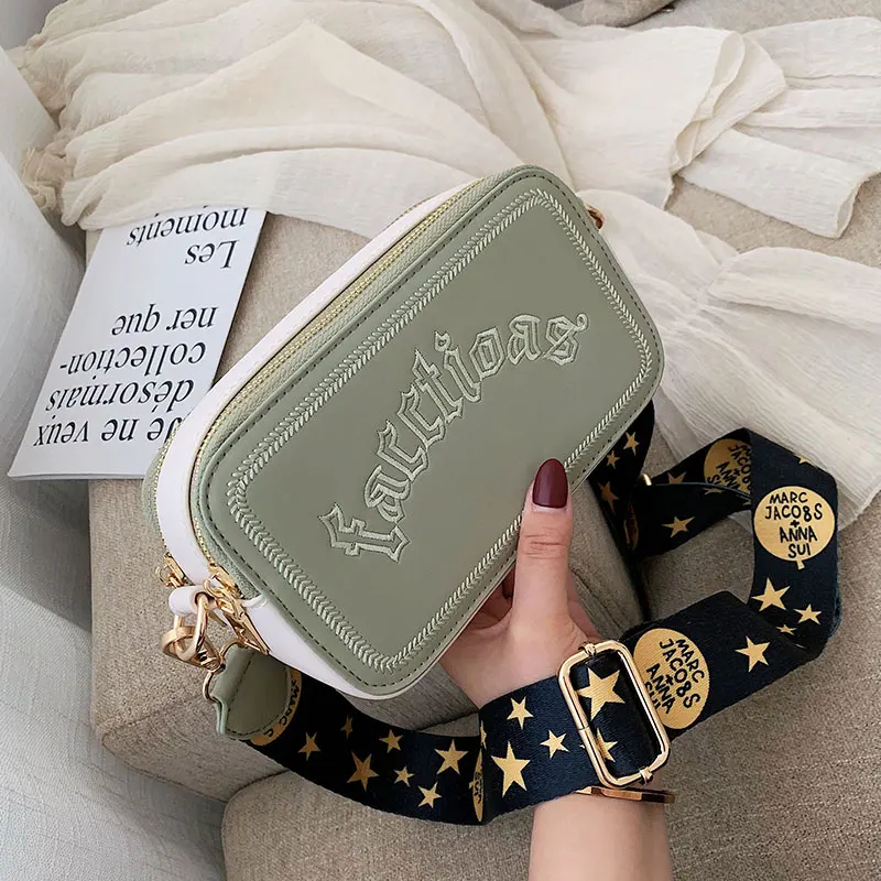 

Ins Super Hot Bag Girl 2019 New Korean Broadband Baitao Single Shoulder Bag Fashionable Occidental Square Bag