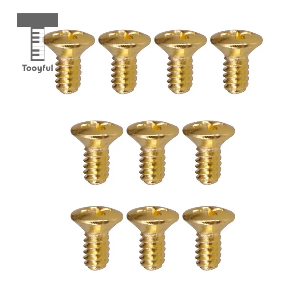 Tooyful 10PCS 5 Way 3 Way Guitar Switch Fixed Screws Nuts Guitar Replacement Black