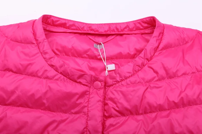 Tanie Marka newbang żakiet damski ultralekka kurtka puchowa damska cienka wiatrówka slim bez kołnierza płaszcz lekki ciepły parki