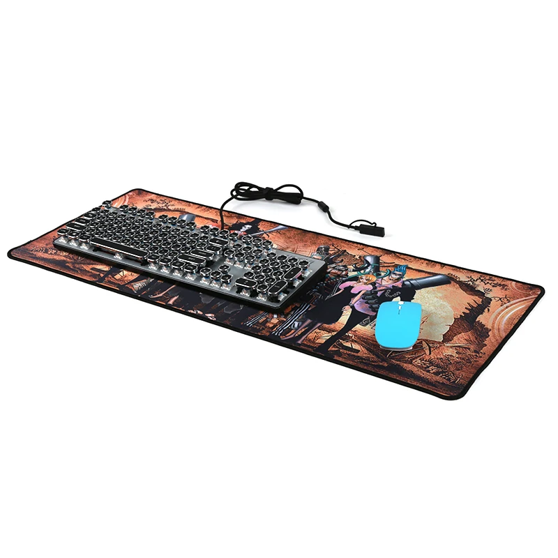 80*30 см популярный японский аниме цельный коврик для мыши ONE PIECE Monkey D. Luffy Roronoa Zoro