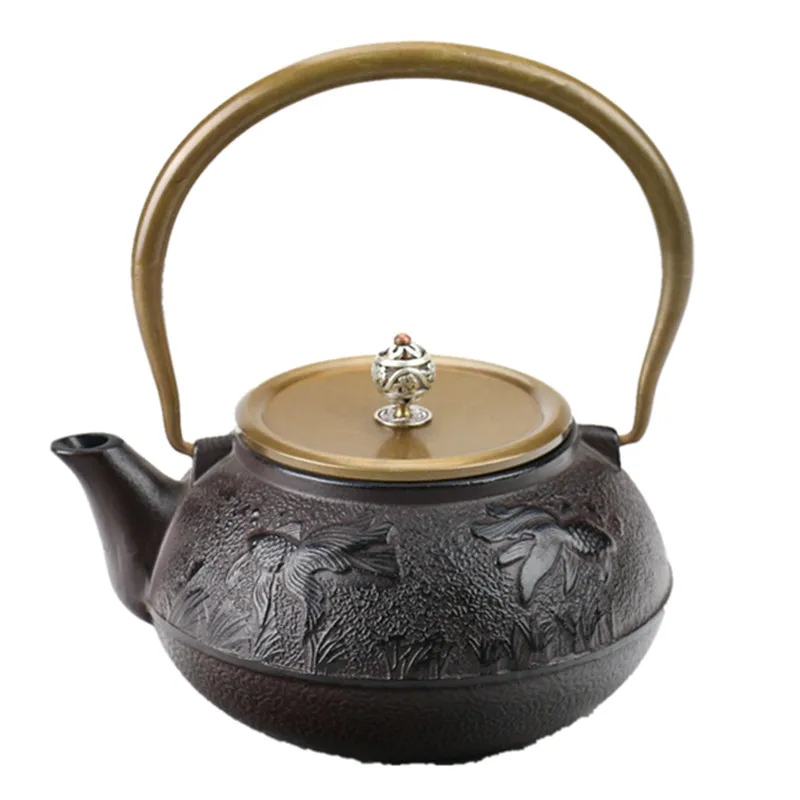 Горячая 1.2L Южный японский литой железный чайник зоомагазин кунг-фу посуда для напитков