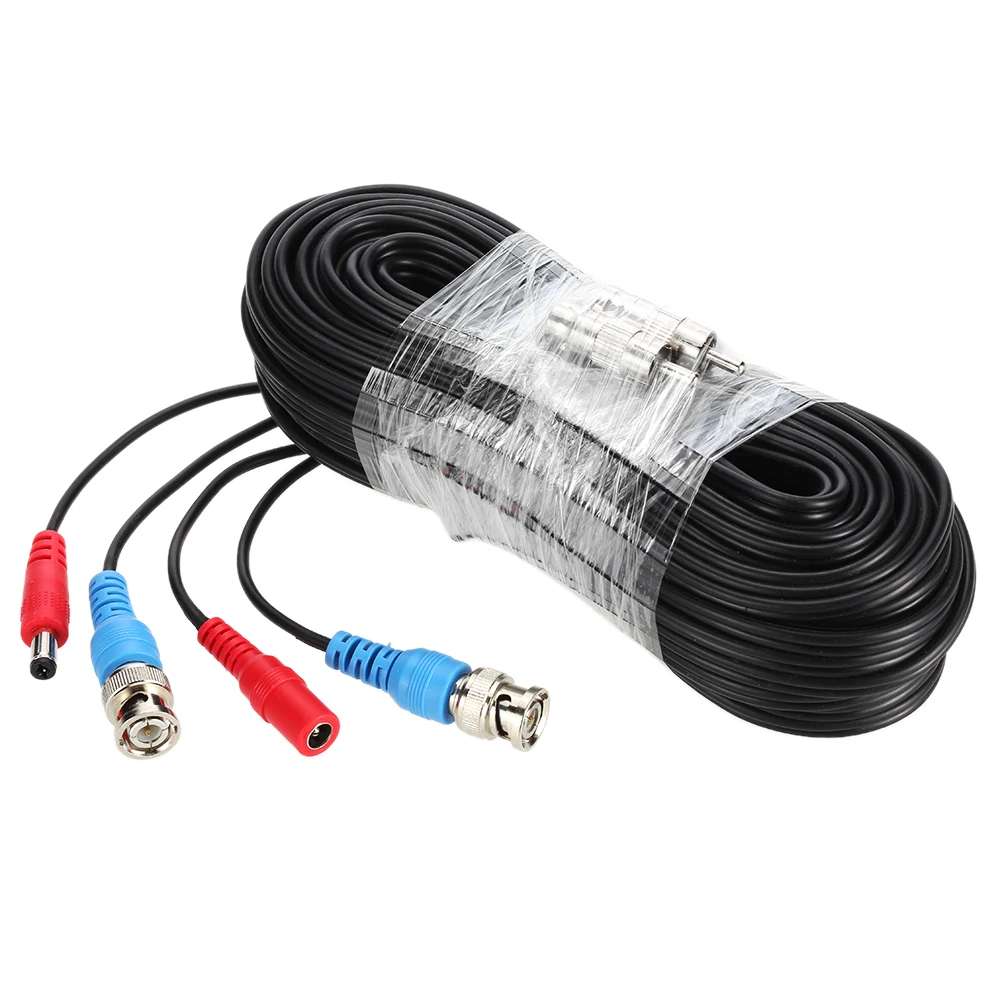

Video Power Siamese BNC Cable 65ft 20m for Analog AHD Surveillance CCTV Camera DVR Kit Video Cable