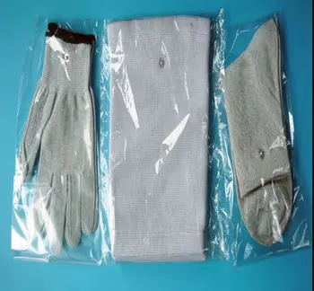 

Conductive fiber TENS/EMS electrode gloves + kneepads + socks for TENS/EMS machine for physical therapy