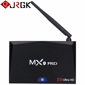 

JRGK MX9 Pro Smart Android 8.1 TV Box RK3328 Quad Core Set-top Box 4GB RAM 32GB ROM 2.4G/5G Dual WiFi BT4.1 HDR 4K Media Player