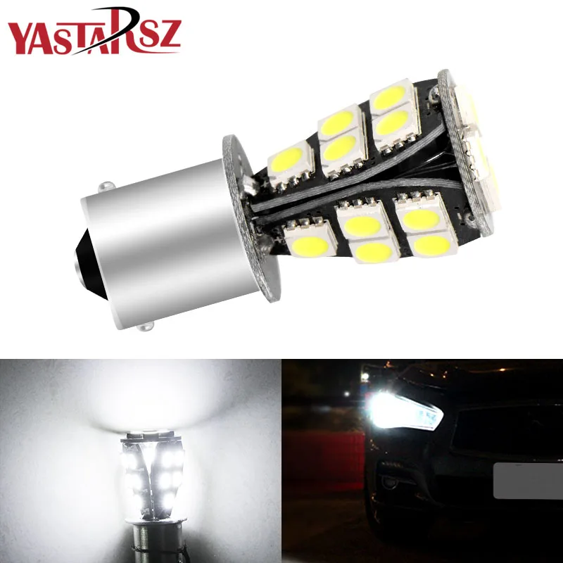 1 шт. 1156 BAU15S 18 SMD Янтарный Желтый CANBUS OBC безошибочный py21w светодиодный светильник