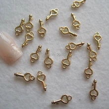 MP-09 10 шт Необычные золотые подвески для ключей металлические подвески для украшения ногтей