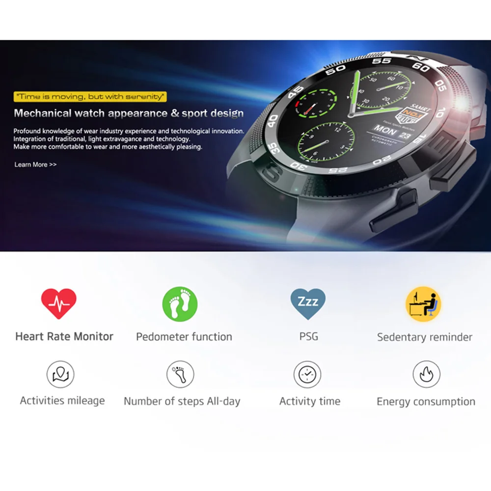 Time owner G5 Смарт часы MTK2502 Smartwatch с шагомером пульсометром со Фитнес трекер