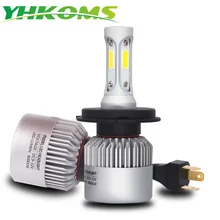 YHKOMS H4 светодиодный лампы H7 H1 H3 H8 H9 H11 H13 9005 HB3 9006 HB4 880 881 H27 9004 9007 авто фары 8000LM УДАРА автомобиль свет светодиодный светильник