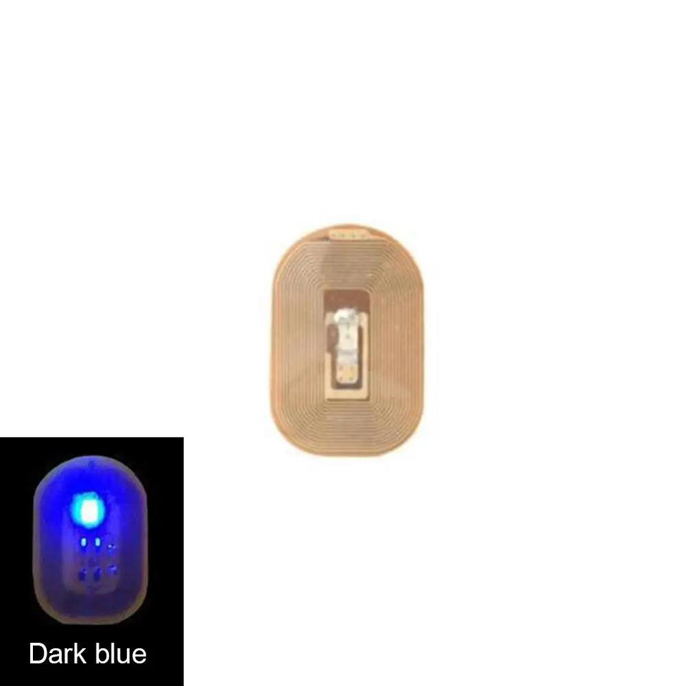 NFC ноготь Art Советы DIY наклейки телефон светодиодный свет вспышки вечерние Декор Типсы - Цвет: dark blue
