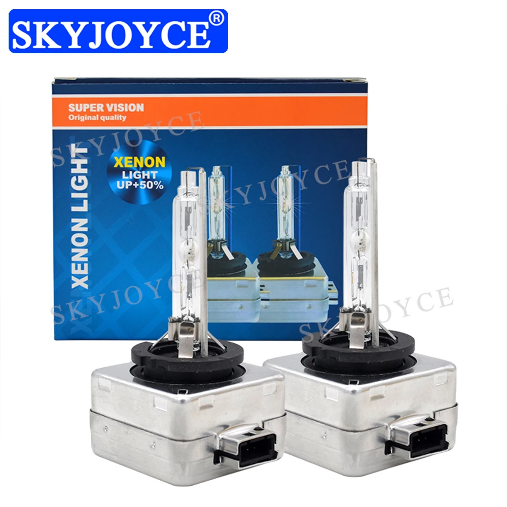 SKYJOYCE 35 Вт D1S HID лампы 35 Вт D1S D2S D3S D4S 4300K 6000K 55W D1R D2R 5000K 8000K металлическое основание фар автомобиля 55 Вт D1S D2S HID лампы