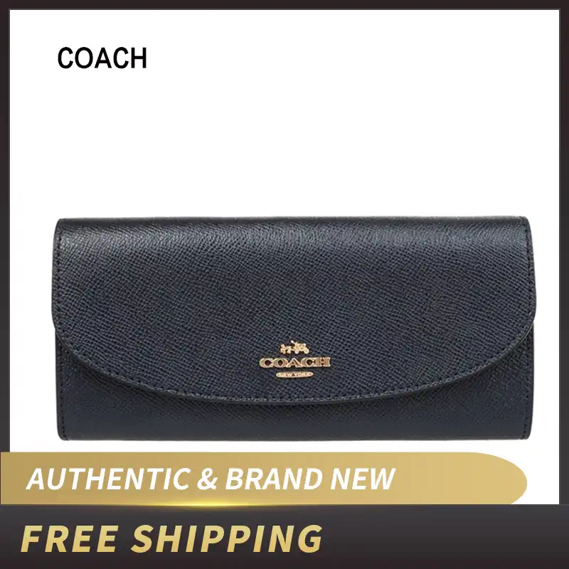 coach slim wallet womens
