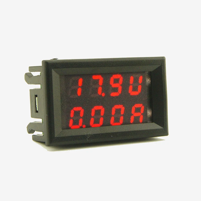 0 100V 10A 20A DC Цифровой двойной дисплей Вольт Амперметр точность класс 0.1% защита