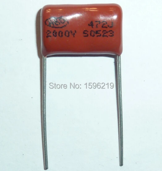50 шт. Конденсатор CBB 472 2000V 472J 2KV 4700pF 4.7nF P15 CBB81 Металлизированный Полипропиленовый пленочный конденсатор с алюминиевой крышкой