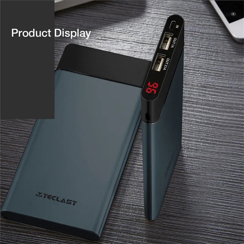 imágenes para Teclast t100uc-n Banco de la Energía 10000 mah 5 V 2.1A Dual de entrada Ultra Delgado Tipo C y Micro USB Cargador Portátil Para Huawei samsung teléfono imágenes para Teclast t100uc-n Banco de la Energía 10000 mah 5 V 2.1A Dual de entrada Ultra Delgado Tipo C y Micro USB Cargador Portátil Para Huawei samsung teléfono