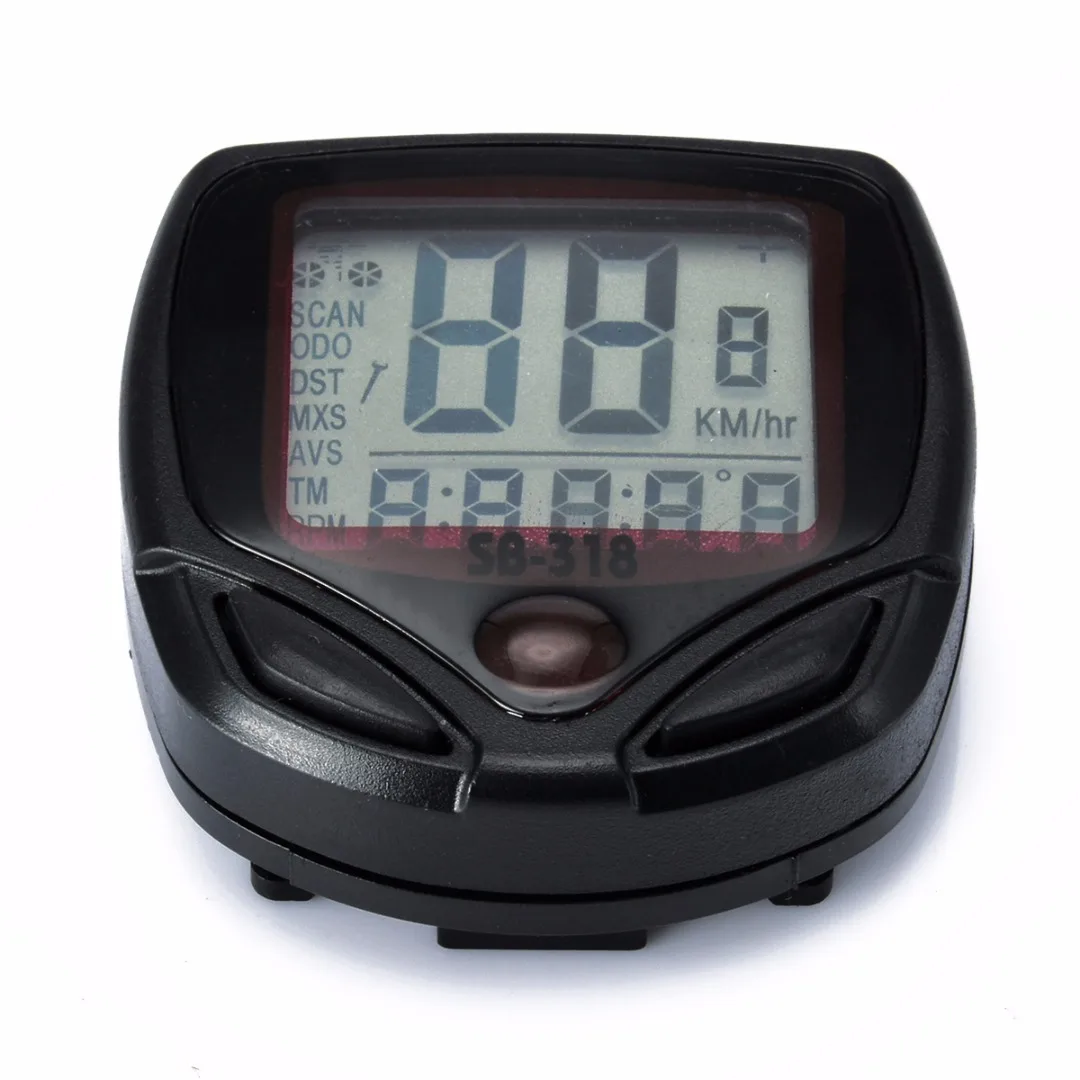 1Pcs Bicycle Computer With LCD Digital Display Waterproof Bicycle Wired Odometer Speedometer Cycling Stopwatch Bike Accessories
