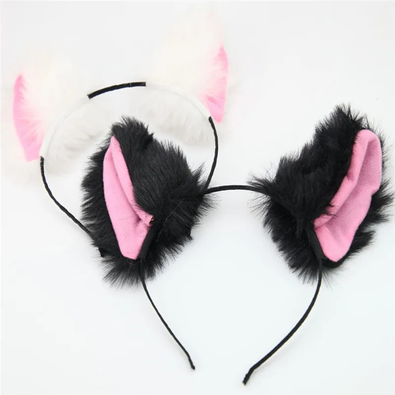 1 PC Fashion Fox Plush cat ears Headbands hair Accessories Cute Party ...