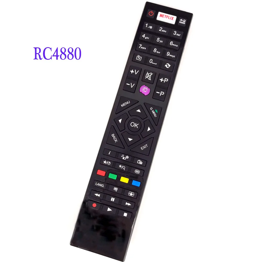 Новинка RC4880 для TENSAI tv Telefunken lcd светодиодный пульт дистанционного управления с Netflix подходит для 22 светодиодный 1600 32 светодиодный 808 42 светодиодный 808 Fernbedienung