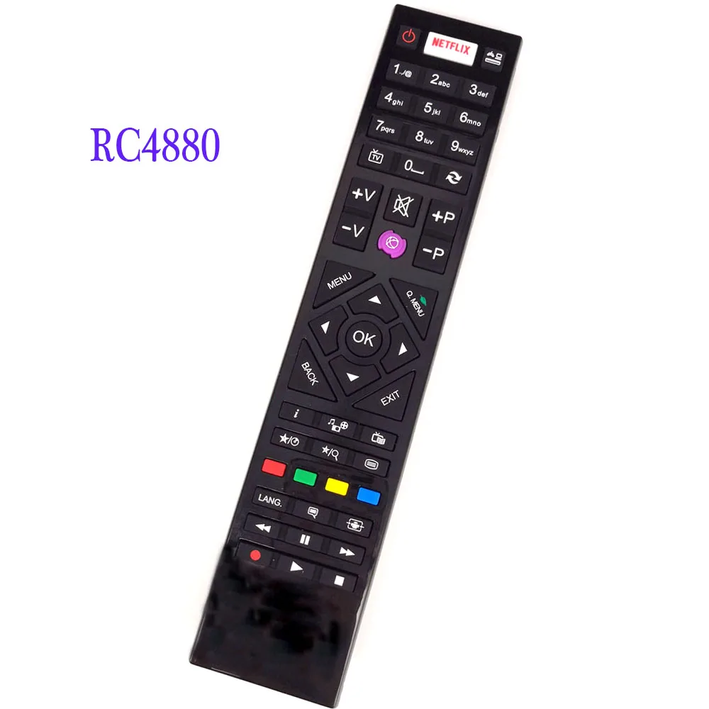 

New RC4880 For TENSAI TV Telefunken LCD LED TV Remote Control With Netflix Fit For 22LED1600 32LED808 42LED808 Fernbedienung