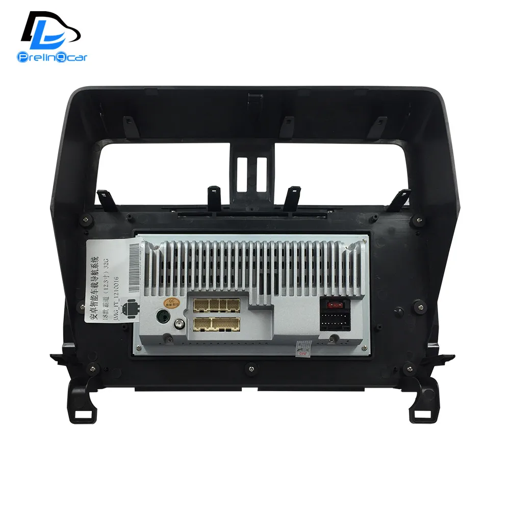  12.3 inch 4G Lte 32G ROM screen android multimedia video radio player for Toyota land crusier prado