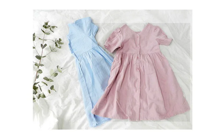 long summer dresses casual teenage girl clothing pink blue maxi toddler girls dresses 2018 cotton mother daughter clothes 4 5 6 7 8 9 10 11 12 13 14 15 16 17  years old little big girls dress new arrivals children dresses girls (4)