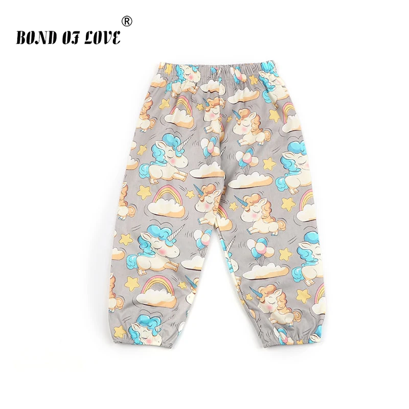 

Newborn Boy Girl Pants unicorn Cloud Printed Loose Pants Baby Children Toddler Full Cotton Length Pants Casual Clothing For Kids